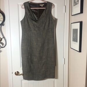 Chic Sleeveless Gray Midi Dress